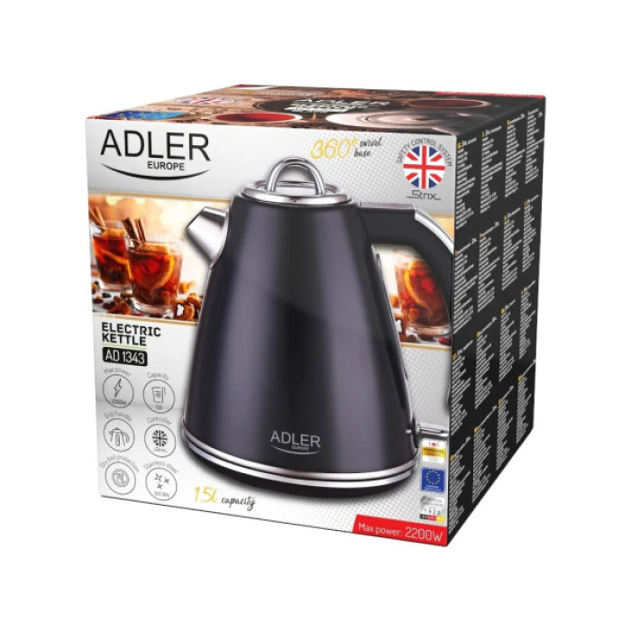Електрочайник Adler AD 1343 black