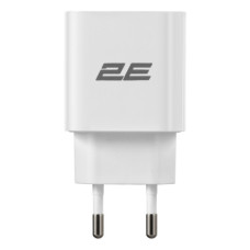 Зарядний пристрій 2E 25W USB-C PD white (2E-WC1USBC25W-W)