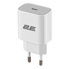Зарядний пристрій 2E 25W USB-C PD white (2E-WC1USBC25W-W)