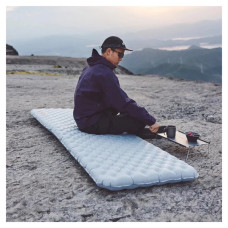 Матрац надувний Naturehike CNK2450WS012, 186х64, сірий (6976507663359)