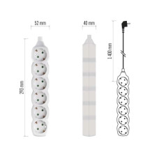 Мережевий подовжувач EMOS P0621