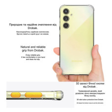 Чохол до мобільного телефона Drobak Acrylic Case with Airbag Samsung Galaxy A35 5G Camera cover (949426)