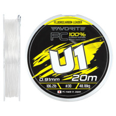 Флюорокарбон Favorite U1 FC 20m 30/0.91mm 106.2lb/48.18kg (1693.12.04)