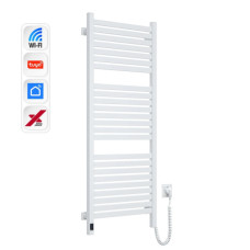 Сушарка для рушників Navin Авангард Х, 1200х480, Wi-Fi, сталь, білий, правобічна (12-172055-4812)