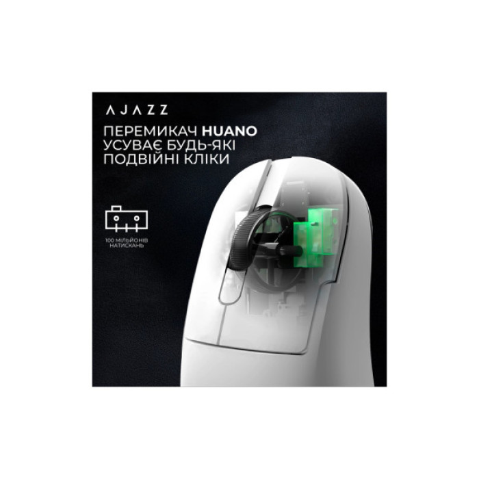 Мишка Ajazz AJ179PRO Wireless/Bluetooth/USB Charging Dock White (AJ179-PRO-W)