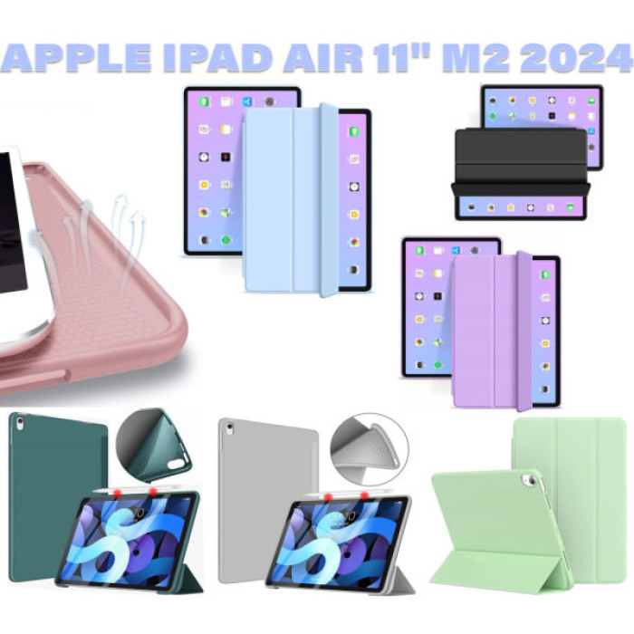 Чохол до планшета BeCover Tri Fold Soft TPU Silicone Apple iPad Air 11" M2/M3 (2024/2025) Purple (711411)