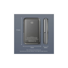 Батарея універсальна VENTION Magnetic Wireless 10000mAh 20W PD USB-C In/Out, QI-15W Black (FHNB0)