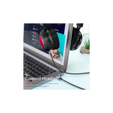 Кабель мультимедійний USB-C to 3.5mm M 1.0m gray Essager (EZJE02-0G)