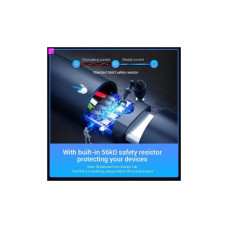 Дата кабель USB 2.0 AM to USB-C 1.5m 3A black Vention (COKBG)