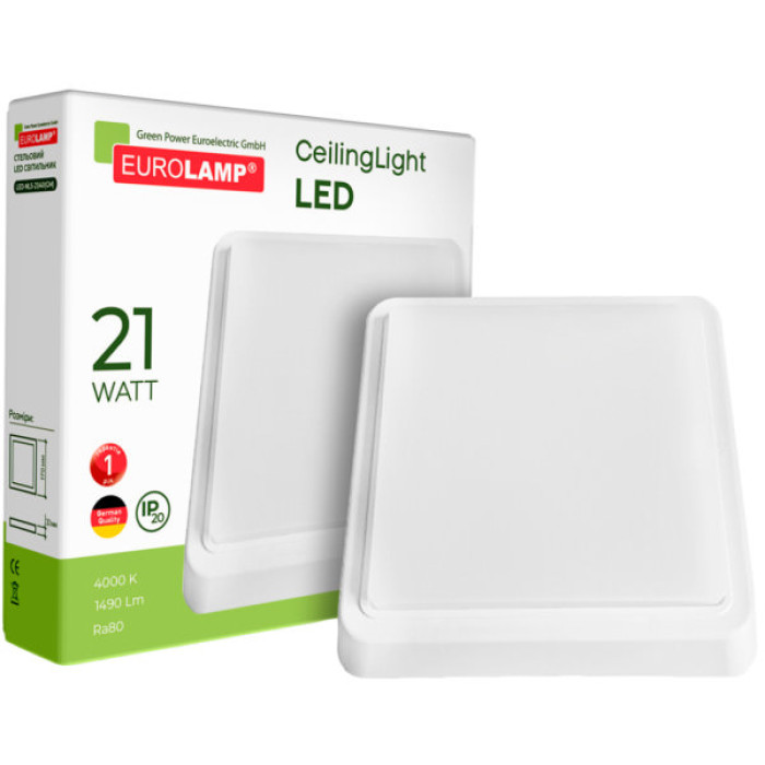 Світильник Eurolamp GM 21W 4000K (LED-NLS-21/40(GM))