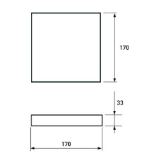 Світильник Eurolamp GM 21W 4000K (LED-NLS-21/40(GM))