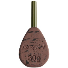 Грузило Brain In-Line Flat Lead 30g 2шт/уп Brown (1858.32.12)