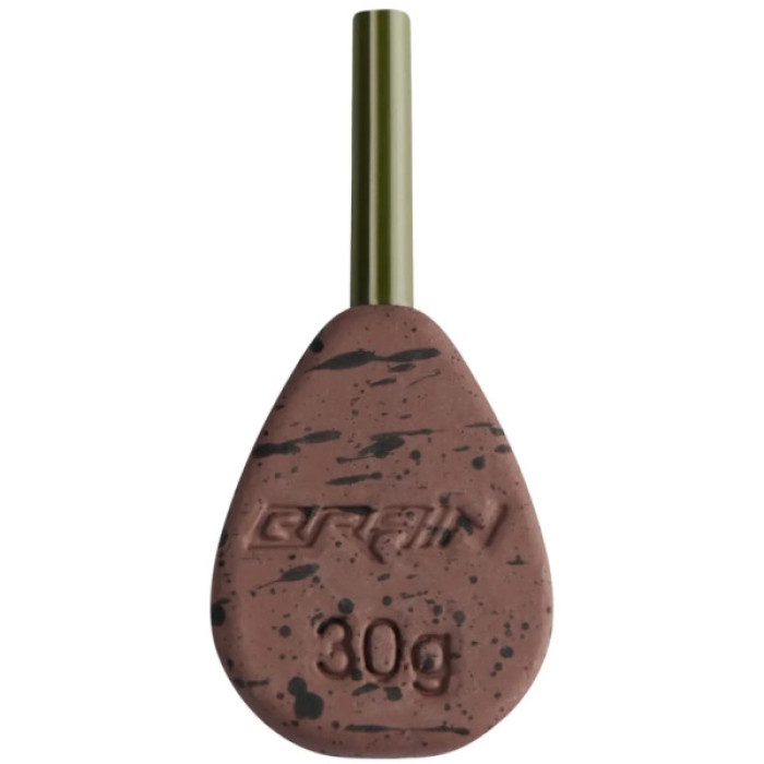 Грузило Brain In-Line Flat Lead 30g 2шт/уп Brown (1858.32.12)