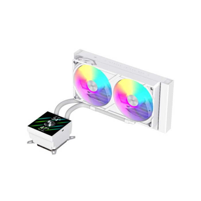 Система рідинного охолодження Gamemax GLACIER 240 LCD WH