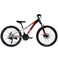 Велосипед Space 24" PHAETON DD FR рама-11" AL 2026 сіро-сріблястий (OPS-SP-24-072)