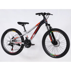 Велосипед Space 24" PHAETON DD FR рама-11" AL 2026 сіро-сріблястий (OPS-SP-24-072)