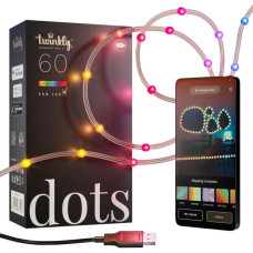 Гірлянда Twinkly Smart LED Dots 60 RGB LED Lights String Clear Wire USB-A IP20 3м (TWD060STP-T)