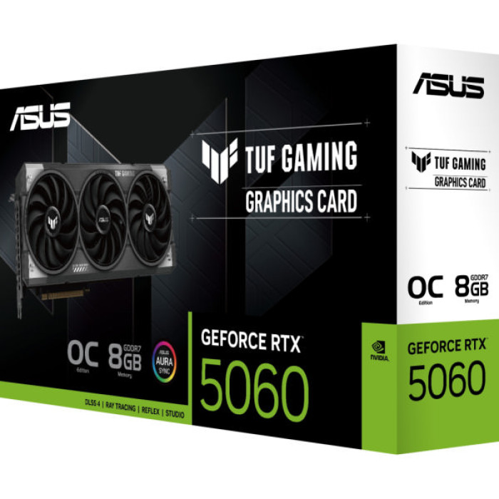 Відеокарта ASUS GeForce RTX5060 8Gb TUF GAMING OC (TUF-RTX5060-O8G-GAMING)