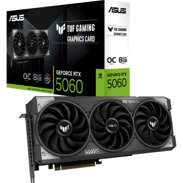 Відеокарта ASUS GeForce RTX5060 8Gb TUF GAMING OC (TUF-RTX5060-O8G-GAMING)