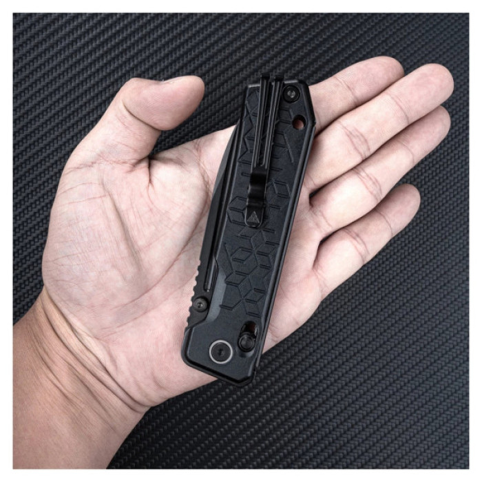 Ніж SRM Rubik, Sandvik 14C28N, алюміній, чорний (7228B-AB)