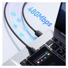 Дата кабель USB-C to Lightning 1.0m 20W black Essager (EXCTL-WL01-P)