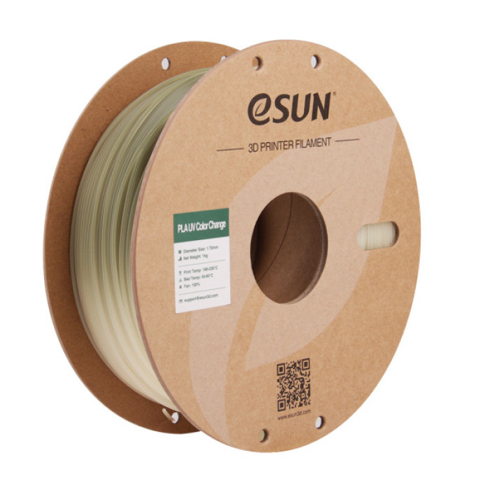 Пластик для 3D-принтера eSUN PLA UV 1,75mm 1kg Green (PLA-UV CC175UV-G1P1)