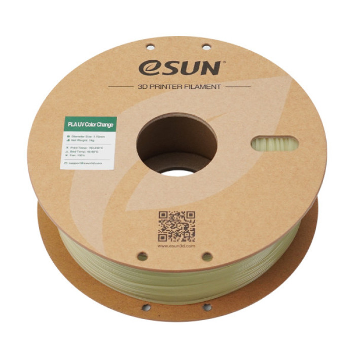 Пластик для 3D-принтера eSUN PLA UV 1,75mm 1kg Green (PLA-UV CC175UV-G1P1)