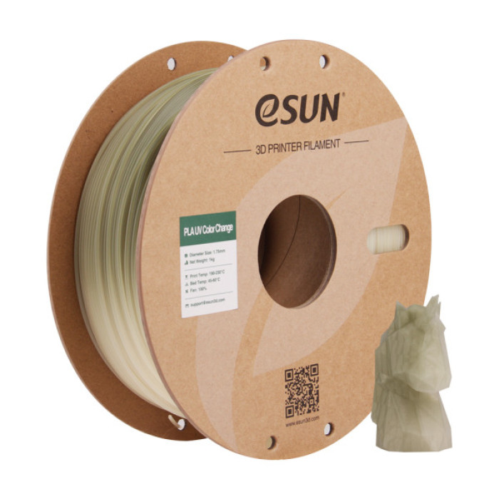 Пластик для 3D-принтера eSUN PLA UV 1,75mm 1kg Green (PLA-UV CC175UV-G1P1)