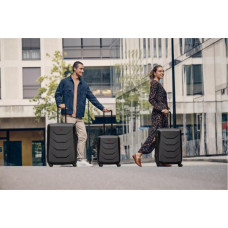 Валіза Wenger Prymo, мала, пластик, 4 колеса, чорна (612536)