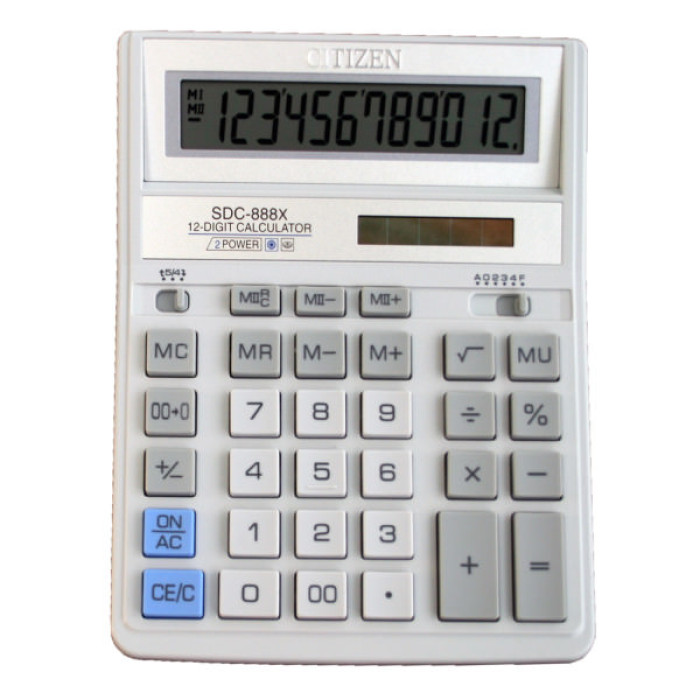 Калькулятор Citizen SDC-888XWH
