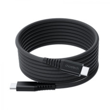 Дата кабель USB-C to USB-C 1.2m 240W magnetic black Choetech (XCC-1051-BK)
