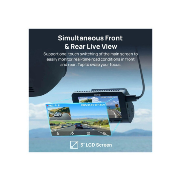 Відеореєстратор Xiaomi 70mai Dash Cam 4K A800SE-2 Set (1182550)