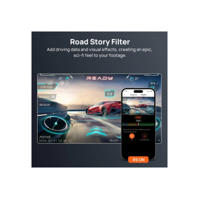 Відеореєстратор Xiaomi 70mai Dash Cam 4K A800SE-2 Set (1182550)