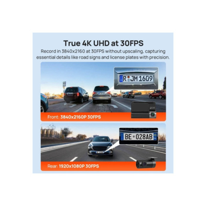 Відеореєстратор Xiaomi 70mai Dash Cam 4K A800SE-2 Set (1182550)