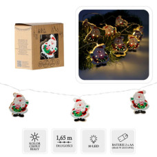 Гірлянда Chomik Санта Клаус 1.65 м 10 LED Теплий білий (5900779854086)