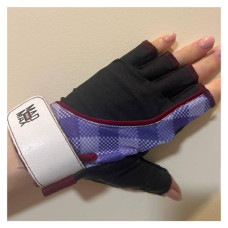 Рукавички для фітнесу MadMax MFG-911 Nine-eleven Black/perpito L (MFG-911-PEP_L)