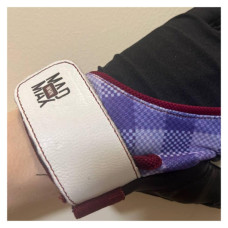 Рукавички для фітнесу MadMax MFG-911 Nine-eleven Black/perpito L (MFG-911-PEP_L)