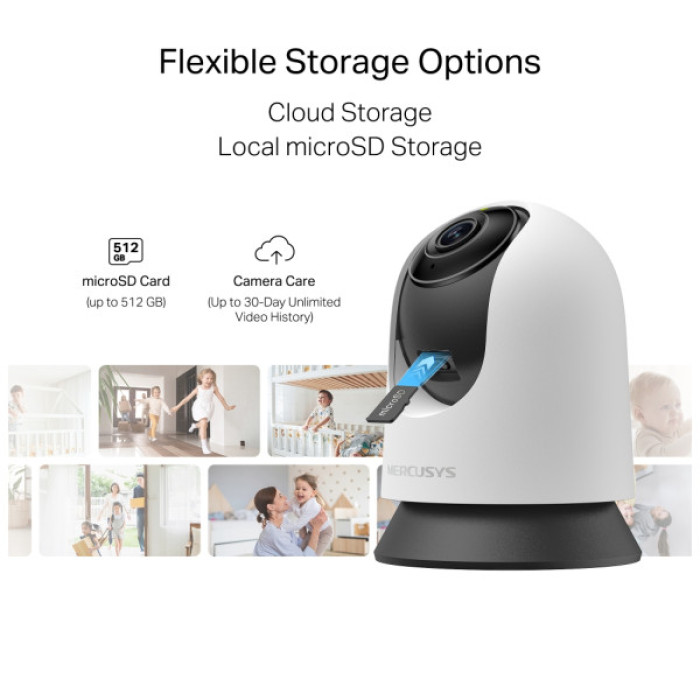 Камера відеоспостереження Mercusys IP-Камера MERCUSYS MC230 5MP N300 microSD motion detection. AI (MC230)