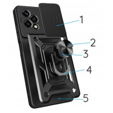 Чохол до мобільного телефона BeCover Military Honor 200 Lite Black (713044)