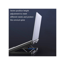 Підставка до ноутбука IceCoorel 10-15.6", 6*60mm 580 RPM, 2*USB, 350x225x26mm, Silver (A19)