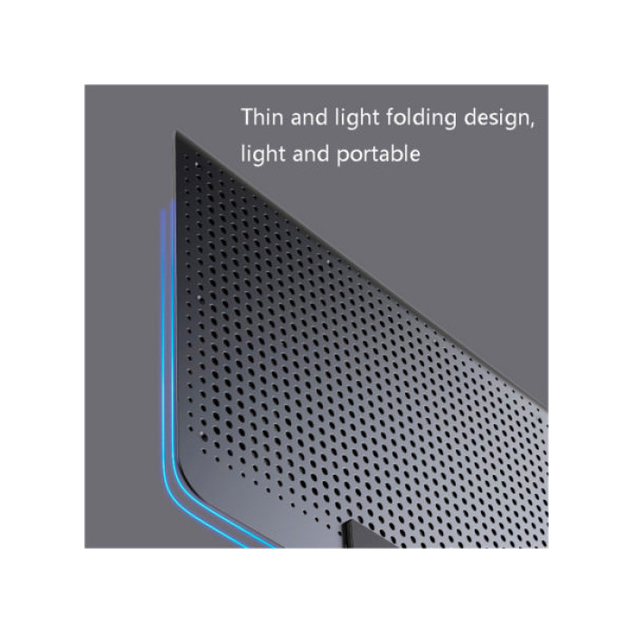 Підставка до ноутбука IceCoorel 10-15.6", 6*60mm 580 RPM, 2*USB, 350x225x26mm, Silver (A19)