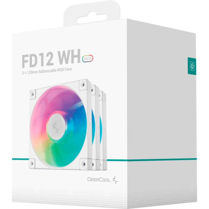 Кулер до корпусу Deepcool FD12 ARGB WH-3 IN 1 (R-FD12-WHAPN3-G)