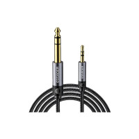 Кабель мультимедійний 3.5mm M to 6.5mm M 1.2m Essager (EYPMM-XL0G-P)