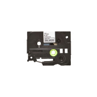 Стрічка для принтера етикеток UKRMARK B-TM931P, 12мм х 8м, black on matte silver, совместимая с TZeM931, ламинированная (900500)