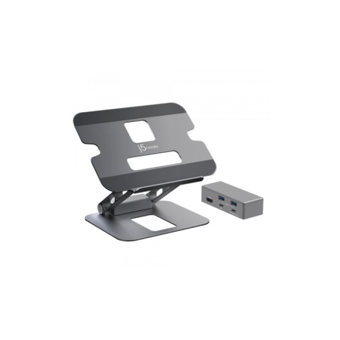 Порт-реплікатор J5create Dock-Station USB-C 6-in-1 (HDMI/PD/USB-A/USB-C) (JTS327-N)