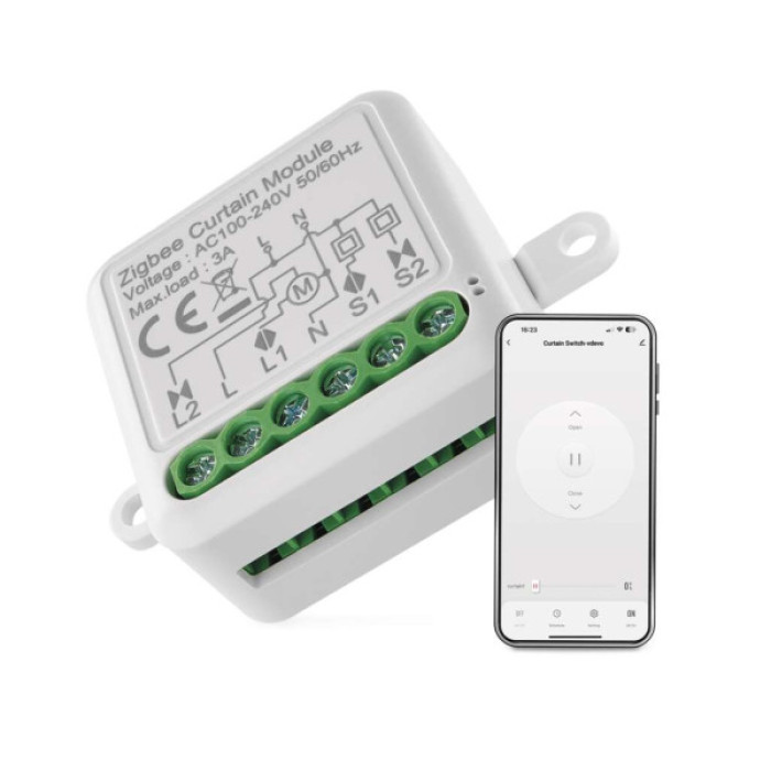 Модуль управління розумним будинком EMOS H5109 Smart Motor Control ZigBee 3.0 Single Channel (H5109)