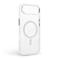 Чохол до мобільного телефона Armorstandart Unit MagCase Apple iPhone 17 Air Clear Silver + Orange Button Set (ARM90583)