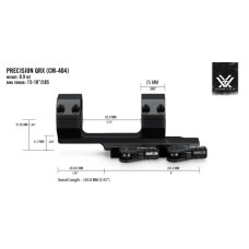 Кріплення для прицілу Vortex Precision QR Cantilever 30mm 2" offset (CM-404) (930349)