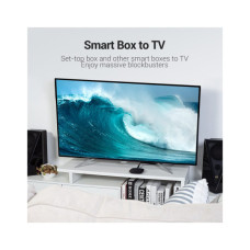 Кабель мультимедійний HDMI M to HDMI M 2.0m 4K60Hz flat black Vention (AAKBH)