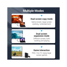 Кабель мультимедійний HDMI M to HDMI M 2.0m 4K60Hz flat black Vention (AAKBH)